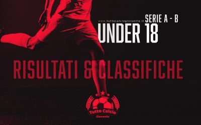 UNDER 18 A / B – Risultati e classifiche della 25a giornata