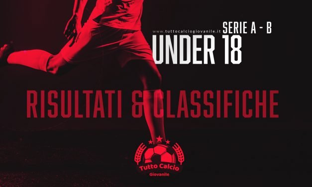 UNDER 18 A / B – Risultati e classifiche della 16a giornata