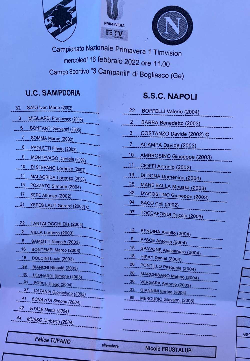 sampdoria
