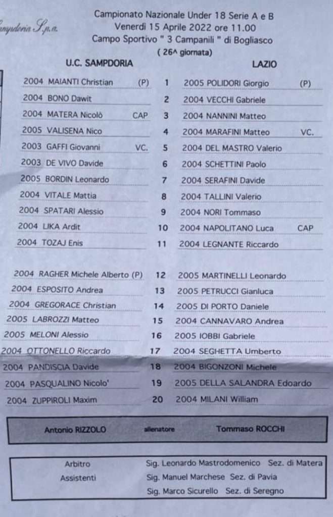 sampdoria