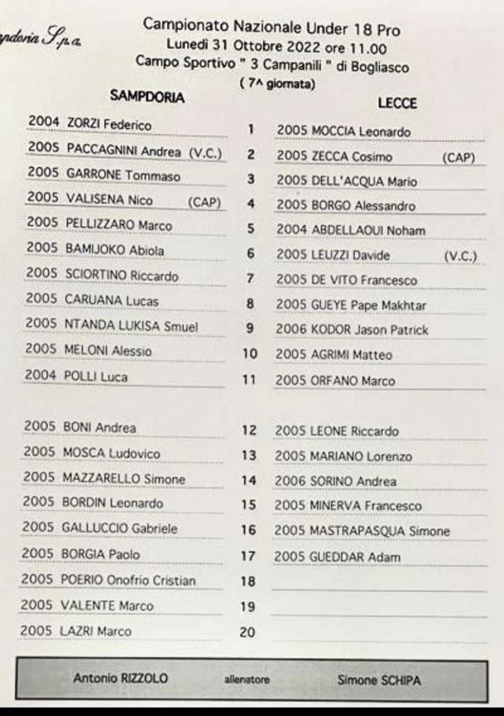 sampdoria