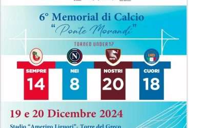 “Ponte Morandi” (19-20 dic.): la vincente del Memorial (6° edizione)